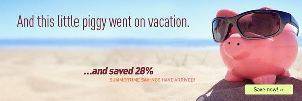 summer savings web banner ad